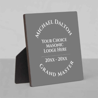 グランドマスター メイソン記念プレート フォトプラーク