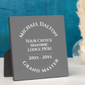 グランドマスター メイソン記念プレート フォトプラーク