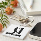 グランドマスター – Ip男性"ウィングチュン"木製ダミー キーホルダー (正面右)