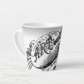 グランドママとスカッチアートラットマグカップ カフェラテマグ (左アングル)