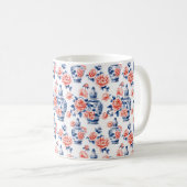 グランドミレニアチンオイスリージンジャージャールピンク牡丹 コーヒーマグカップ (正面右)