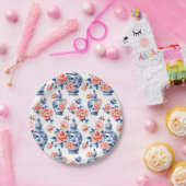 グランドミレニアチンオイスリージンジャージャールピンク牡丹 ペーパープレート (パーティー)