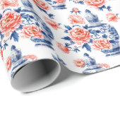 グランドミレニアチンオイスリージンジャージャールピンク牡丹 ラッピングペーパー (ロールコーナー)