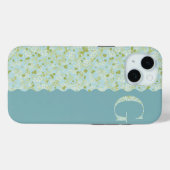 グランドミレニアムのモノグラムGアクア小さな花Cas Case-Mate iPhoneケース (裏面 (横))