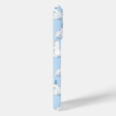 グランドミレニアムモノグラムブルー&ホワイト陶芸犬 Case-Mate iPhoneケース (裏面 / 右)