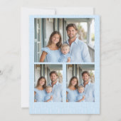 グランドミレニアライトブルー&レッドクリスマスカード 招待状 (裏面)