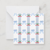 グランドミレニアルさくらんぼボウズ水彩囲い ノートカード (裏面)