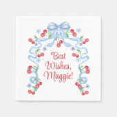 グランドミレニアルさくらんぼボーズウォーター色 スタンダードカクテルナプキン (正面)