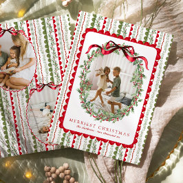 グランドミレニアルの幻想的なクリスマス 赤と緑 シーズンカード