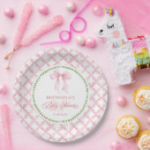 グランドミレニアルの水カラーフローラボーベビーシャワー ペーパープレート (パーティー)