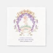 グランドミレニアルの藤ベビーシャワーナプキンズ スタンダードカクテルナプキン (正面)