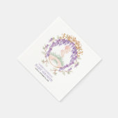 グランドミレニアルの藤ベビーシャワーナプキンズ スタンダードカクテルナプキン (角)