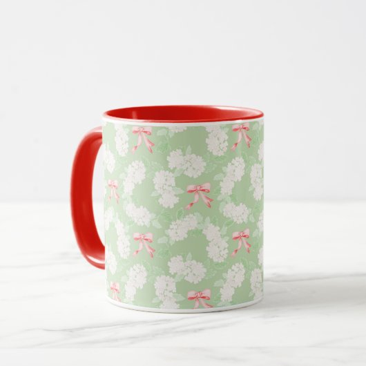 グランドミレニアルアジサイ&ボーズレッドマグカップ マグカップ (正面左)