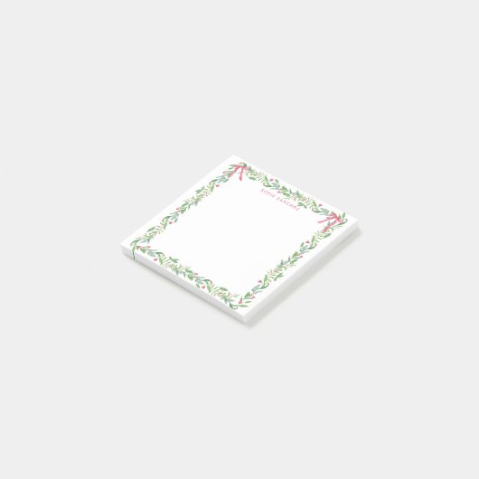 グランドミレニアルエバーグリーンスワッグとモノグラム ポストイット (アングル)