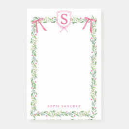 グランドミレニアルエバーグリーンスワッグとモノグラム ポストイット