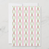 グランドミレニアルエバーグリーンスワッグと弓 | フォト 招待状 (裏面)