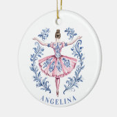 グランドミレニアルクリスマスダマスバレリーナ セラミックオーナメント (左)