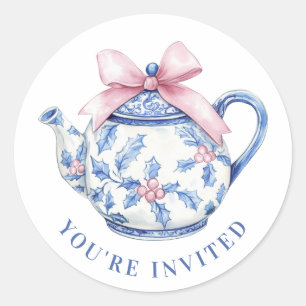 グランドミレニアルクリスマスティーポット ラウンドシール