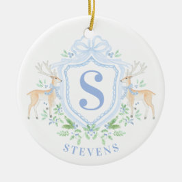 グランドミレニアルクリスマスディアクレストモノグラム セラミックオーナメント