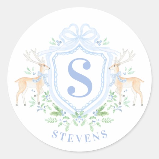 グランドミレニアルクリスマスディアクレストモノグラム ラウンドシール (正面)