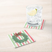 グランドミレニアルクリスマスボウリースコースター スクエアペーパーコースター (インサイチュ)