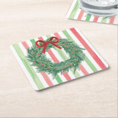 グランドミレニアルクリスマスボウリースコースター スクエアペーパーコースター (アングル)