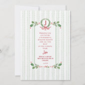 グランドミレニアルクリスマスリースモノグラム写真 招待状 (裏面)