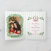 グランドミレニアルクリスマスリースモノグラム カード (内部)