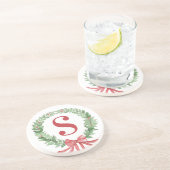 グランドミレニアルクリスマスリースモノグラム コースター (側面)
