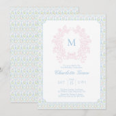 グランドミレニアルクレスト誕生日招待状 サンキューカード (正面/裏面)