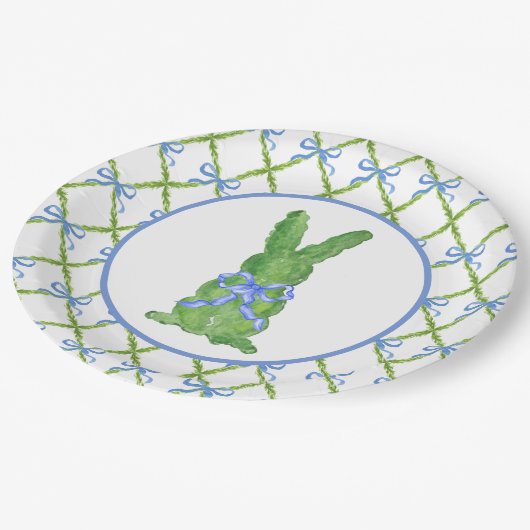 グランドミレニアルチノイスリーバニートピアリー紙Pl ペーパープレート (アングル)