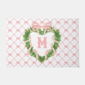 グランドミレニアルハートリースモノグラム ドアマット (正面)