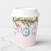 グランドミレニアルピンクとブルーオーナメント 紙コップ (正面)