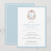 グランドミレニアルフローラクレストモノグラム |ブライダル 招待状 (正面/裏面)