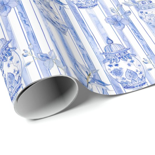 グランドミレニアルブルーチノワセリージンジャージャー ラッピングペーパー (ロールコーナー)