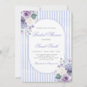 グランドミレニアルペリウィンクルフローラブライダルシャワー 招待状 (正面)