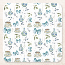 グランドミレニアルボウウォーターカラーフローラコースター