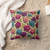 グランドミレニアルヴィンテージバラ-フローラコテージコア クッション (ブランケット)