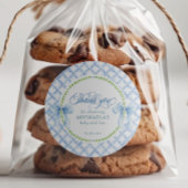 グランドミレニアル水彩赤ちゃんシャワーありがとう ラウンドシール