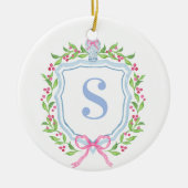 グランドミレニアル生姜ジャクレストモノグラム セラミックオーナメント (正面)