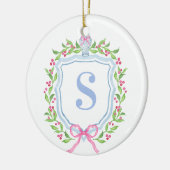 グランドミレニアル生姜ジャクレストモノグラム セラミックオーナメント (左)