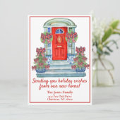 グランドミレニアル風のシノワズリー ホリデー 新居のお知らせ シーズンカード (スタンド正面)