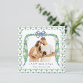 グランドミレニアル コースタル ブルー シノワズリー ワンフォト シーズンカード (スタンド正面)