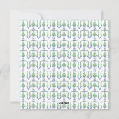 グランドミレニアル コースタル ブルー シノワズリー ワンフォト シーズンカード (裏面)