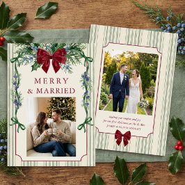 グランドミレニアル ストライプ 結婚記念フォト シーズンカード