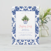 グランドミレニアル ダマスク クリスマス ツリー 招待状 (スタンド正面)