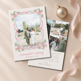 グランドミレニアル ピンク リボン 結婚 4枚の写真 ウェディング シーズンカード