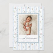 グランドミレニアル ブルー 誕生発表 フォト カード (正面)