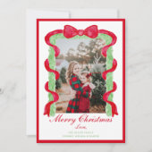 グランドミレニアル プレッピー レッド ボウ ガーランド フォト シーズンカード (正面)