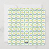 グランドミレニアル レモン ブルー シノワズリー ワンフォト シーズンカード (裏面)